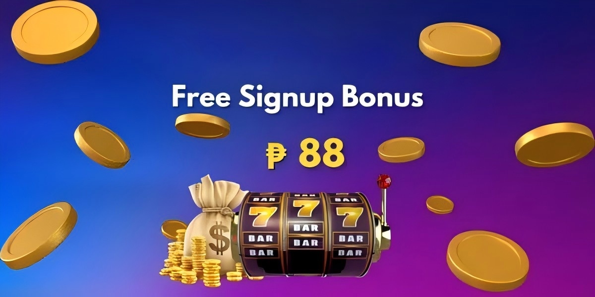 Promotion artwork with golden coins and slot reels for the welcome bundle