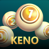 Keno numbers game icon artwork
