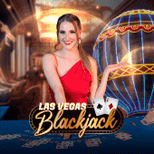 Las Vegas Blackjack table game icon artwork
